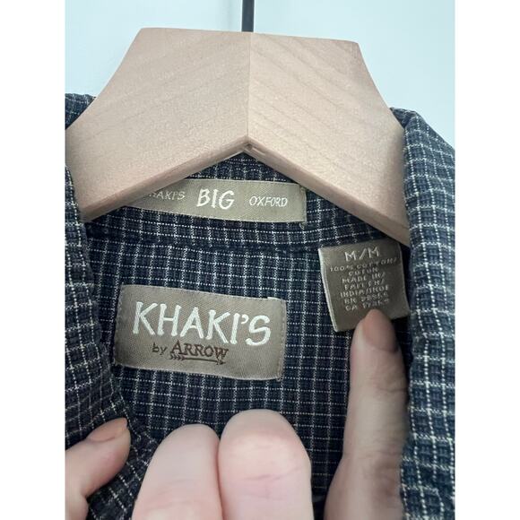Khaki's by Arrow Big Oxford Button Down Men's Cotton Shirt - Picture 3 of 4